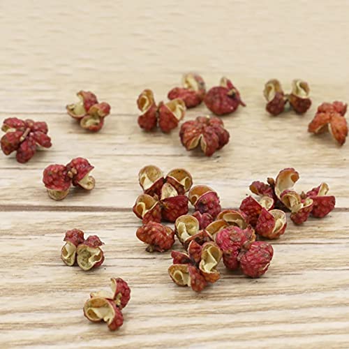 Queenbox 14.1 oz de Granos de Pimienta roja Szechuan, condimento Natural Chino seco Huajiao, aderezos picantes de Sabor Fuerte para Salsa de Aceite de Pimienta, Olla Picante