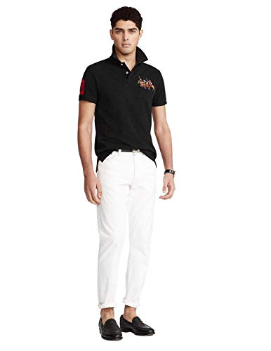 Ralph Lauren Polo Negro Triple Caballo para Hombre M