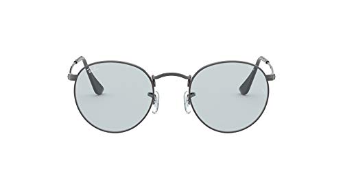 Ray-Ban Round Metal Lentes oscuros, Gunmetal (004/T3), 50 Unisex Adulto