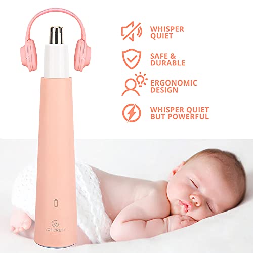 Recortadora de cejas y de vello nasal para mujer. Recortadora de precisión para mujer para la cara, oreja, nariz, cejas o depiladora corporal. Afeitadora/Recortadora eléctrica