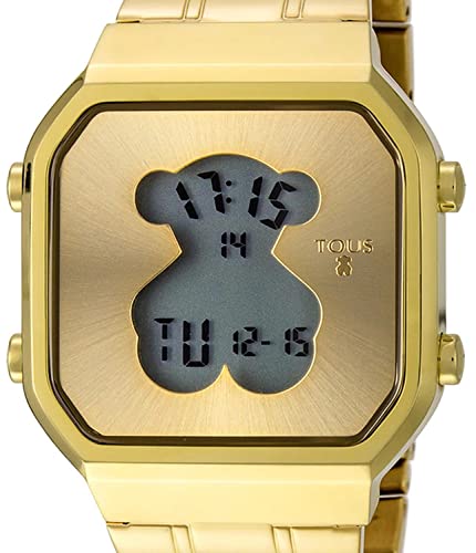Reloj Tous D-Bear SQ de acero IP dorado Ref:600350285