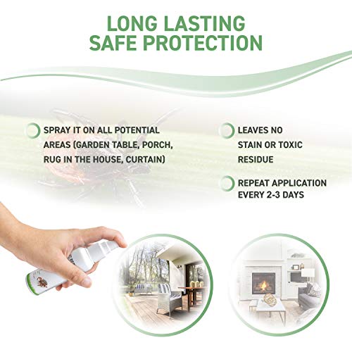 RepellShield Spray Repelente de Garrapatas - Antimosquitos Spray Natural - Repelente Pulgas Humanos, Garrapatas y Más Insectos - Repelente Mosquitos Spray y Garrapatas con Aceites Esenciales, 250 ml