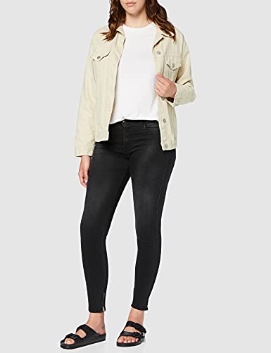 REPLAY Stella Ankle Zip Vaqueros Skinny, Negro (098 Black), 32W / 28L para Mujer