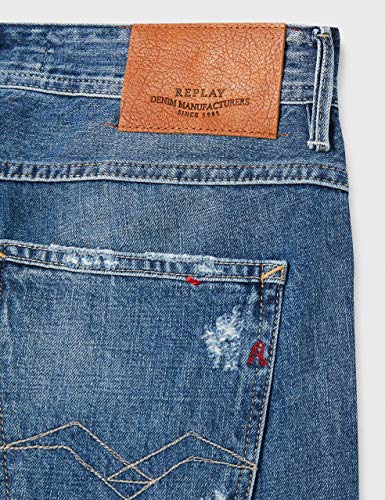 REPLAY Willbi X-Lite Jeans, 007 Dark Blue, 30W / 30L para Hombre