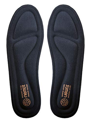 riemot Plantillas Memory Foam para Zapatos de Hombre y Mujer, Plantillas para Zapatillas Botas, Cómodas y Amortiguación para Trabajo, Deportes, Caminar, Senderismo Azul Armada EU 37