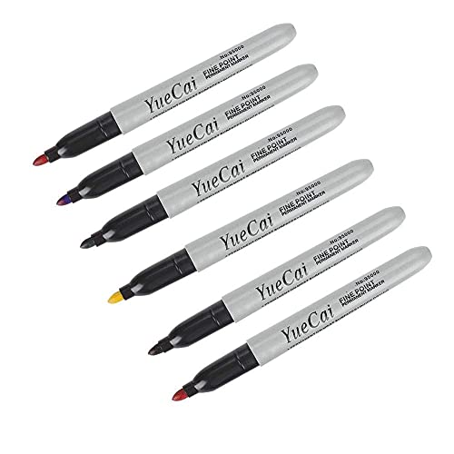 Rotulador de Tatuaje 6 Unids/set Tattoo Marker Pen Tattoo Skin Scribe Pen Tattoo Skin Marker Positioning Pen Maquillaje