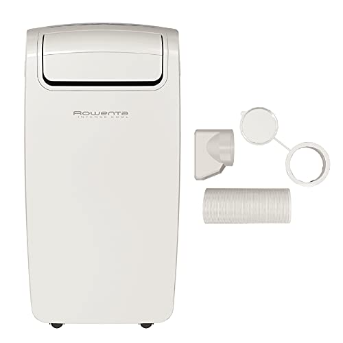 Rowenta Aire Acondicionado Portátil AU4010 3 en 1: enfría, deshumidifica y ventila, compacto, eficiencia enfriamiento de 8000 BTU, hasta 65 m3 y mando a distancia