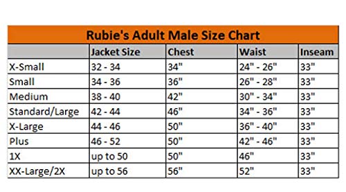 Rubies Deutschland 3 8885 - Disfraz de hombre (adulto) (talla XL)