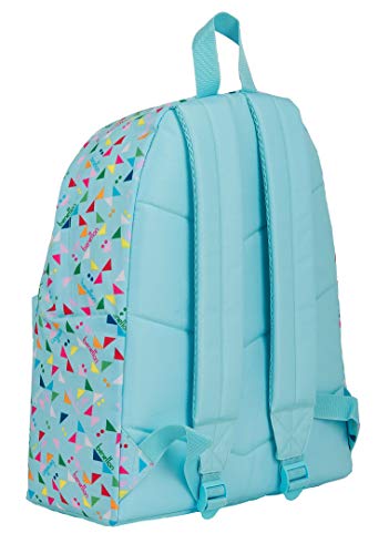Safta Day Pack Infantil de Benetton Picchi, 330x150x420mm, Azul Claro/Multicolor