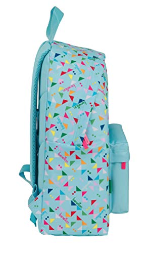 Safta Day Pack Infantil de Benetton Picchi, 330x150x420mm, Azul Claro/Multicolor