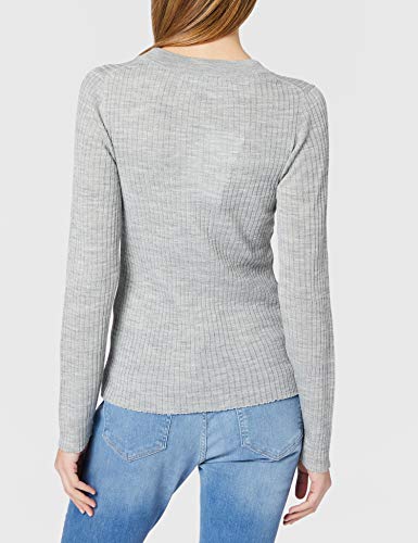 SELECTED FEMME Jersey femenino que realza la figura., gris claro, XXL