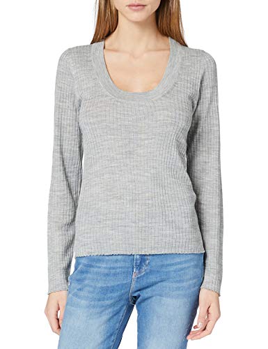 SELECTED FEMME Jersey femenino que realza la figura., gris claro, XXL