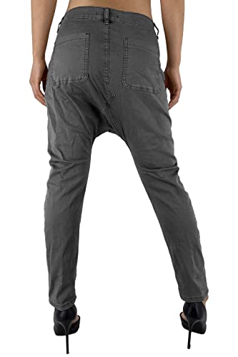 Sexy Woman Pantalón de mujer Boyfriend caballo bajo de algodón (cód. H363), gris, S