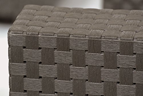 Shaf Diva Tête À Tête - Set Muebles de Jardín y Terraza, Chocolate, 80x60x73 cm