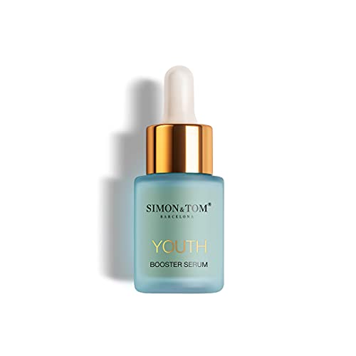 Simon&Tom Youth Booster - Sérum Facial Concentrado, Reparador y Rejuvenecedor - Alisa la piel - Con Aceite de Jojoba & Botox - Aumenta la Firmeza de la Piel - Peptidos - Hecho en España - 20ml