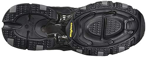 Skechers Vigor 3.0, Zapatillas Hombre, Negro (Black Leather/Black Mesh/Pu/Black Trim), 39.5 EU