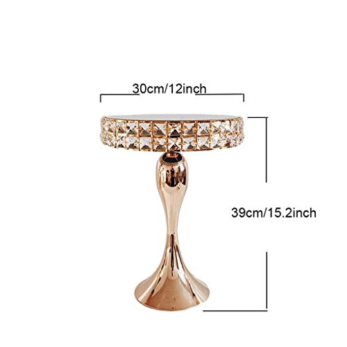 SLATIOM 1 set cuadrado cristal oro color cuadrado bandeja decorativa pastel juego cuadrado cristal (Color : A)