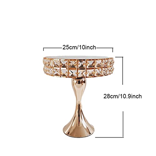 SLATIOM 1 set cuadrado cristal oro color cuadrado bandeja decorativa pastel juego cuadrado cristal (Color : A)