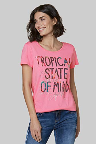Socx - Camiseta para mujer con diseño de espalda decorativa Rosa Lush Rose. S