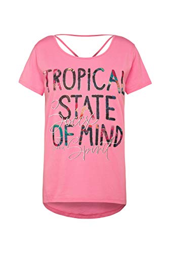 Socx - Camiseta para mujer con diseño de espalda decorativa Rosa Lush Rose. S