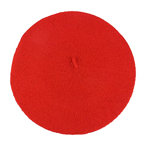 Sombrero Boinas para Niñas Sombrero Gorro Boina Estilo Francés Color Sólido para Niños Otoño Invierno Boina Color Puro Lana Vintage Llanura Cálida Sombrero Casual Regalo Cumpleaños Navidad para Niña