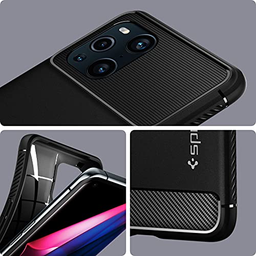 Spigen Funda Rugged Armor Compatible con OPPO Find X3 Pro - Negro Mate