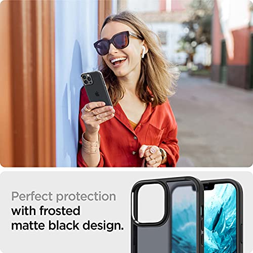 Spigen Funda Ultra Hybrid Matte Compatible con iPhone 13 Pro - Negro Escarchado