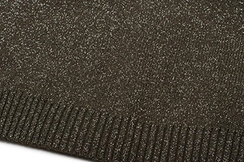 styleBREAKER Gorro Beanie de Punto Fino con Hilos centelleantes, Slouch, Beanie Largo, señora 04024142, Color:Verde Oliva