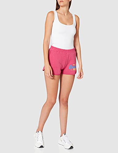 Superdry VL Duo Short Pantalones Cortos, Magenta Marl, S para Mujer