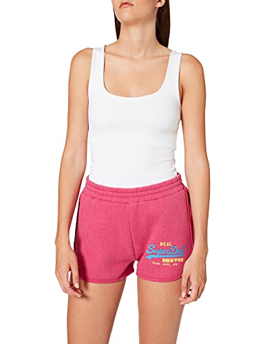 Superdry VL Duo Short Pantalones Cortos, Magenta Marl, S para Mujer