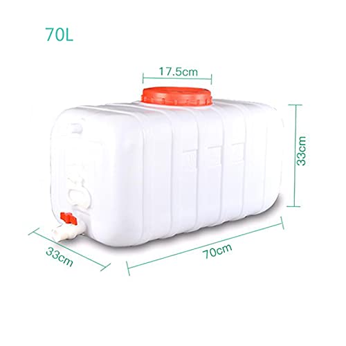 Tanque De Almacenamiento De Agua De Gran Capacidad, con Tapa con Agua Mineral De Agua Barril Pure Aguas De Plástico Motorhome Tank, Visita A Domicilio Caza De Excursiones, 150l(Size:70L)