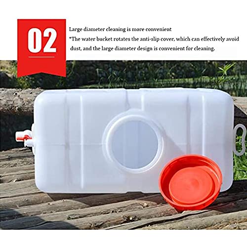 Tanque De Almacenamiento De Agua De Gran Capacidad, con Tapa con Agua Mineral De Agua Barril Pure Aguas De Plástico Motorhome Tank, Visita A Domicilio Caza De Excursiones, 150l(Size:70L)