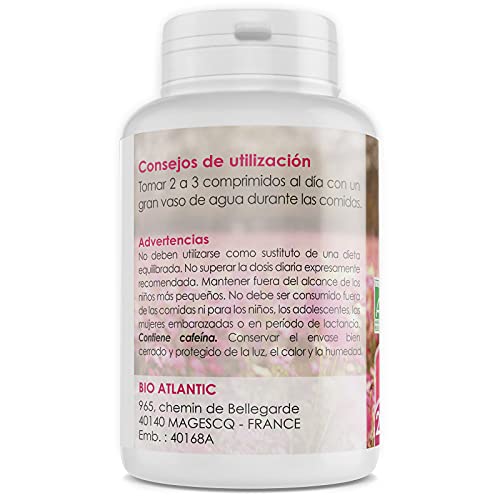 Té Verde Orgánico - 400 mg - 200 comprimidos