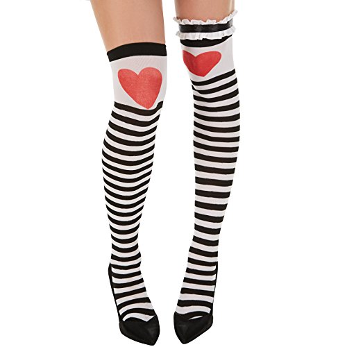 TecTake dressforfun Disfraz de Alicia para Mujer | Vestido Corto | Incl. Medias hasta Las Rodillas y Precioso Sombrero (XL | No. 301048)