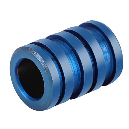 Titanium Knife Lanyard Bead, Parachute Cord Bead Paracord Bead Exterior EDC Pendant (Large) (Blue)