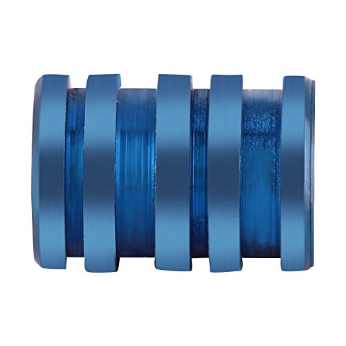 Titanium Knife Lanyard Bead, Parachute Cord Bead Paracord Bead Exterior EDC Pendant (Large) (Blue)