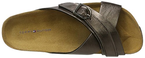 Tommy Hilfiger FW0FW01565, Chanclas Mujer, Marrón (Rose Gold 703), 40 EU