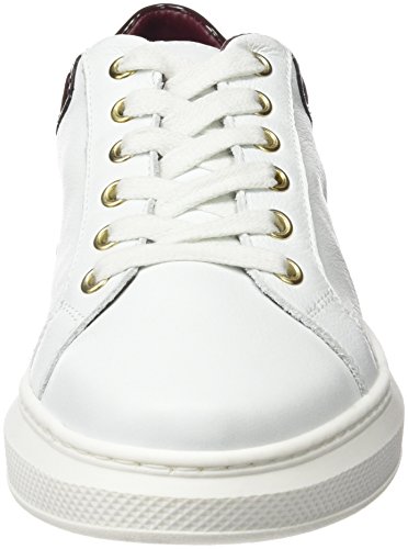 Tommy Hiliger S1285ABRINA 1A, Zapatillas Mujer, White/Decadent Chocolate, 37