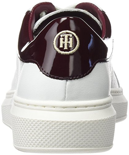 Tommy Hiliger S1285ABRINA 1A, Zapatillas Mujer, White/Decadent Chocolate, 37