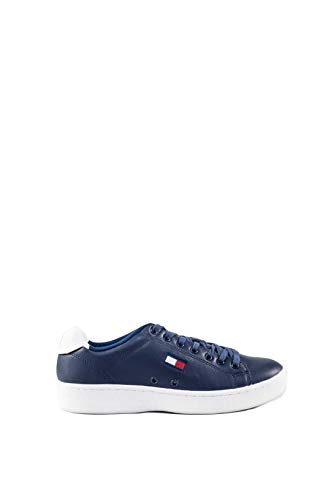 Tommy Jeans - Men's Navy Blue Sneakers with Logo Embroidery - Number 45