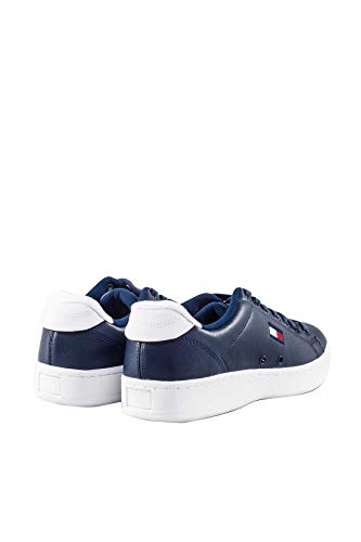 Tommy Jeans - Men's Navy Blue Sneakers with Logo Embroidery - Number 45