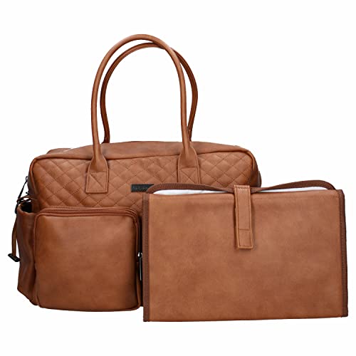 Unbekannt Kidzroom 030-8095-1 Bolso cambiador Vision Of Love – Piel sintética – Acolchado - Para padres marrón Talla:27*44*16cm