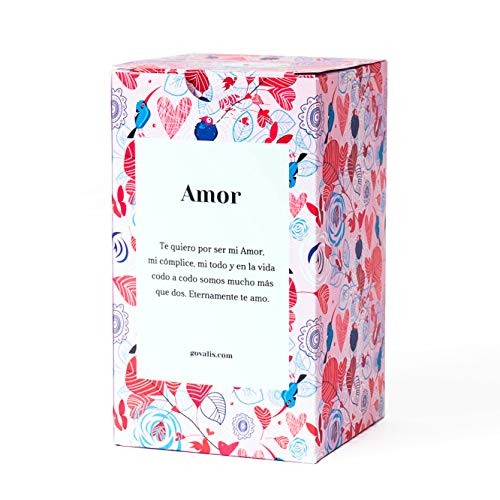 Vela Aromática Amor | Cera de Soja 100% Natural | 100 horas, Vela Perfumada Grande en Vaso, Olor Fresa, Regalos Originales para Mujer, San Valentín, Aniversario, Decoración, Yoga, Dormitorio, Baño
