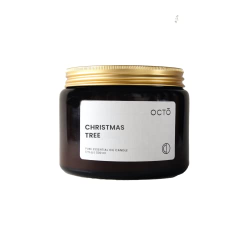 Vela perfumada OCTŌ con aceites esenciales y cera de soja, 500 ml