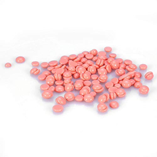 Venta loca Alubias depilatorias, alubias depilatorias 10 Tipos 100 g/Bolsa Sin Tiras depilatorias para depilación de piernas y Brazos(Rose)