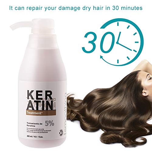 Venta loca Tratamiento de queratina de 300 ml para el tratamiento del cuidado del cabello dañado