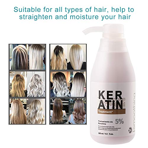Venta loca Tratamiento de queratina de 300 ml para el tratamiento del cuidado del cabello dañado