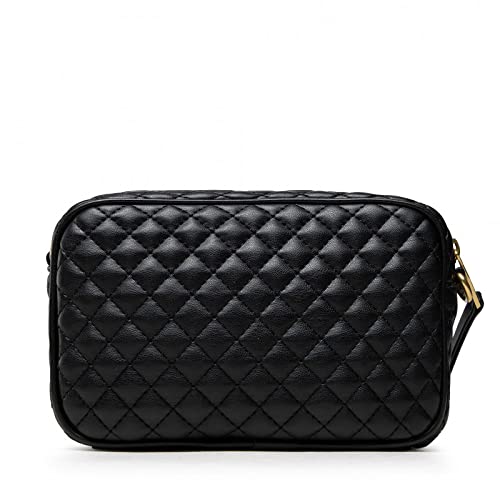 Versace Jeans Bolso Crossbody mujer Quilted Nappa PU 71VA4BQ3 negro 19X5X12