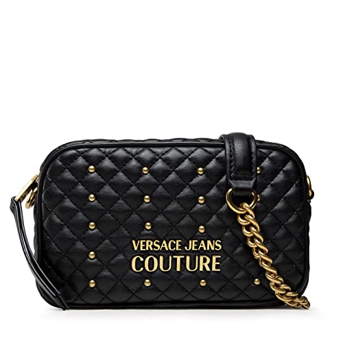 Versace Jeans Bolso Crossbody mujer Quilted Nappa PU 71VA4BQ3 negro 19X5X12