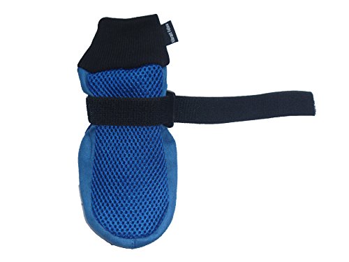Vibrant Fellow Juego de 4 botas protectoras para perros con protección transpirable y antideslizante